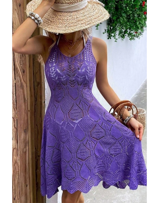 Kadın Kalın Askılı Triko Elbise