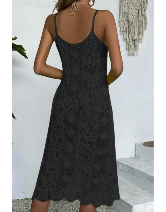 Kadın Kalın Askılı Triko Elbise