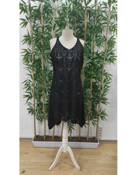 Kadın Kalın Askılı Triko Elbise