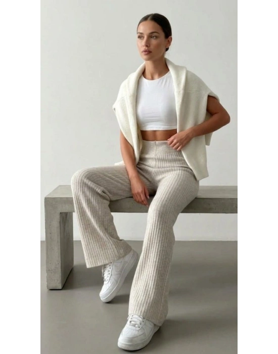 Kadın Kaşkorse Bol Paça Pantolon