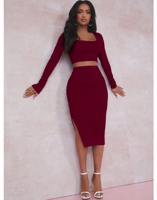 Kadın Kaşkorse Kumaş İkili Takım