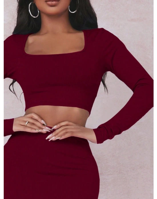 Kadın Kaşkorse Kumaş İkili Takım