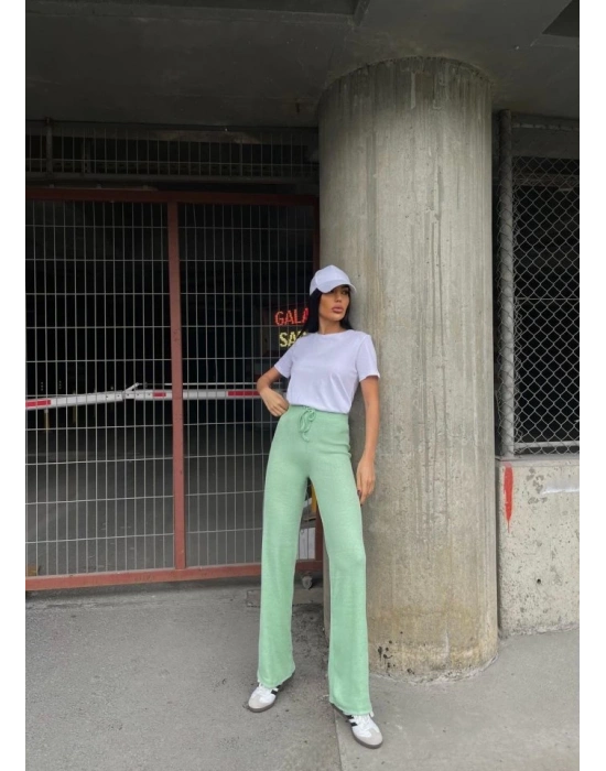 Kadın Kaşkorse Kumaş Ispanyol Paça Pantolon