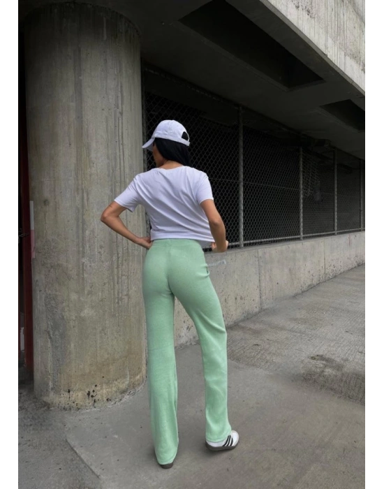 Kadın Kaşkorse Kumaş Ispanyol Paça Pantolon