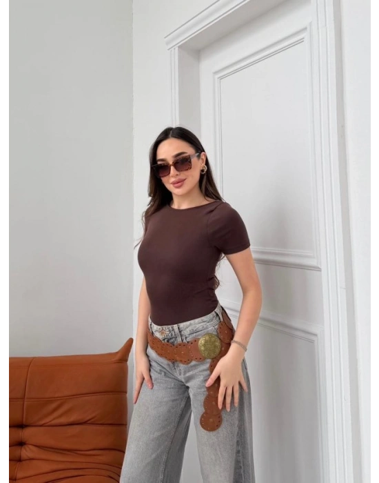 Kadın Kayık Yaka Viskon Kumaş Bluz