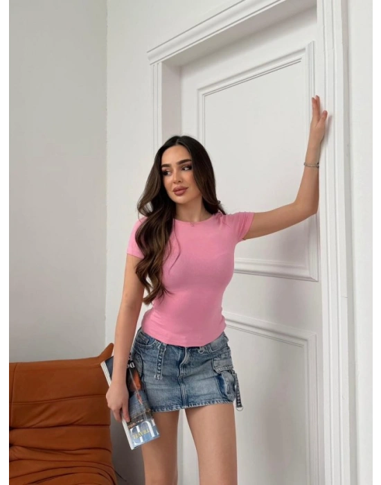 Kadın Kayık Yaka Viskon Kumaş Bluz