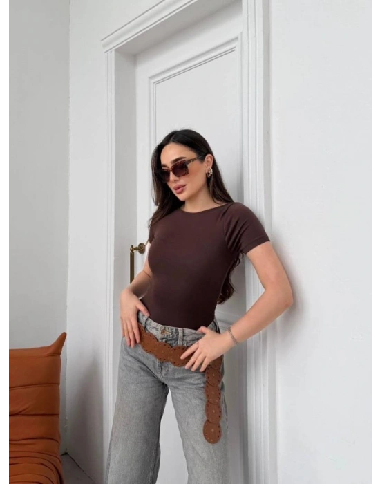 Kadın Kayık Yaka Viskon Kumaş Bluz