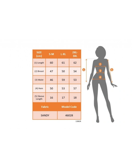 Kadın Kısa Kollu Bisiklet Yaka Mavili Dijital Sim Okyanus Desen Baskılı Sandy Bluz