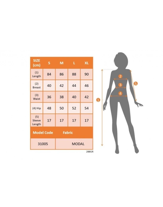 Kadın Kısa Kollu Bisiklet Yaka önden Düğmeli Modal Elbise