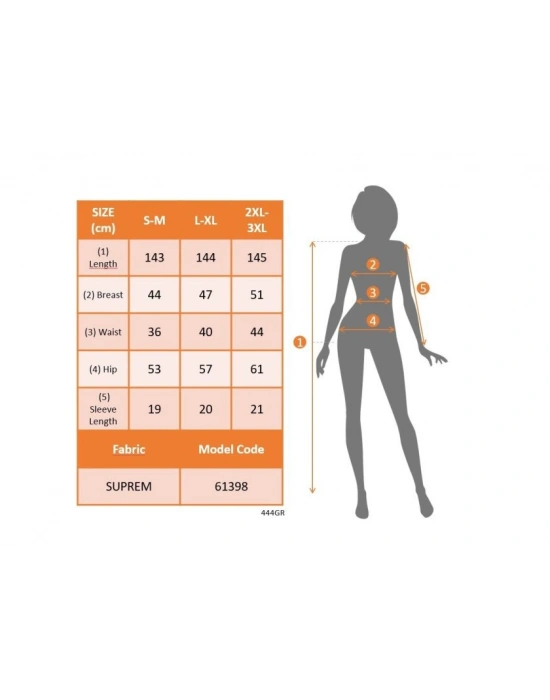 Kadın Kısa Kollu Bisiklet Yaka Puantiyeli Maksi örme Krep Elbise