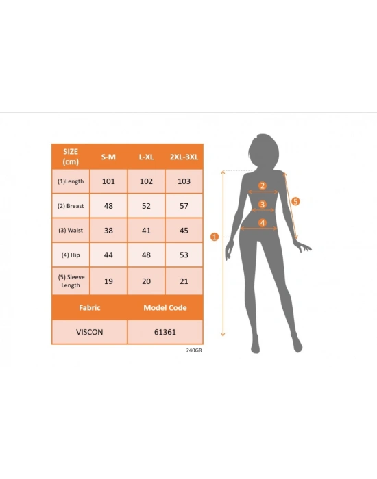 Kadın Kısa Kollu Bisiklet Yaka Yandan Büzgülü Midi Viskon Elbise
