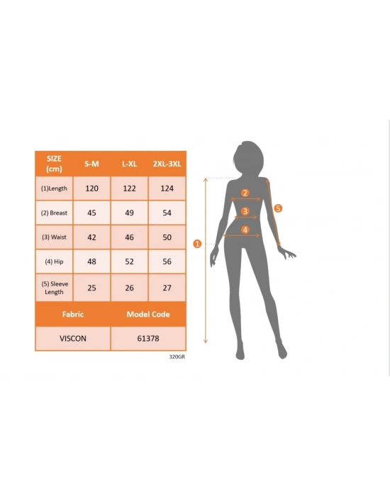 Kadın Kısa Kollu Bisiklet Yaka Yandan Yırtmaçlı Viskon Elbise