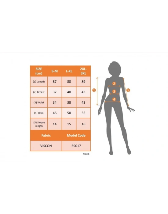 Kadın Kısa Kollu Derin Büzgülü V Yakalı Viskon Elbise