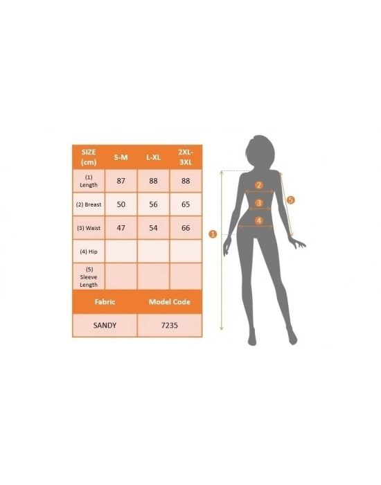 Kadın Kısa Kollu Inci şerit Detay Kol Pencereli Sandy Kumaş Elbise