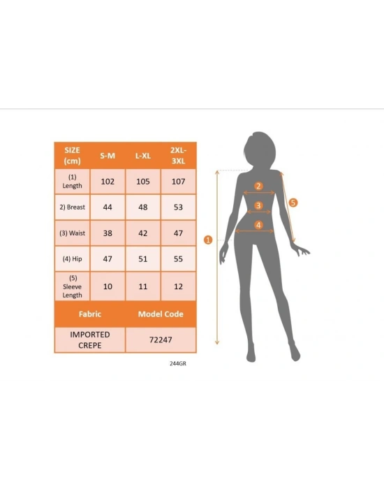 Kadın Kısa Kollu Kare Yaka Ithal Krep Elbise