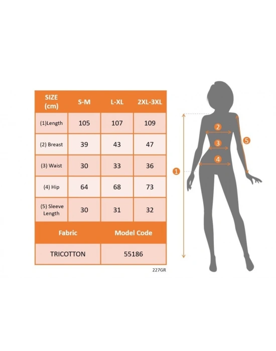 Kadın Kısa Kollu Kare Yakalı Beli Lastikli Kısa Trikoton Elbise