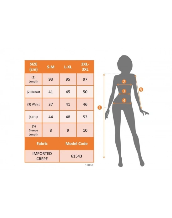 Kadın Kısa Kollu Kare Yakalı Ithal Krep Elbise