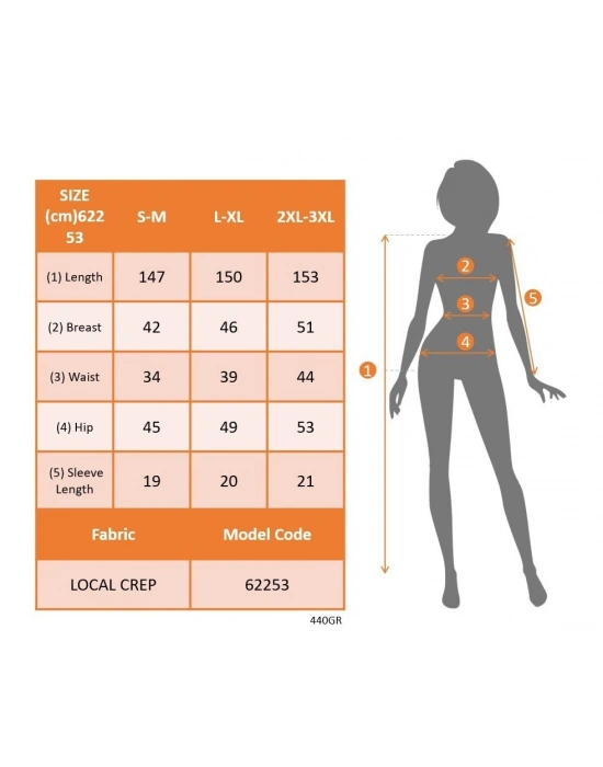 Kadın Kısa Kollu Kare Yakalı önden çapraz Kesim Detaylı Krep Elbise