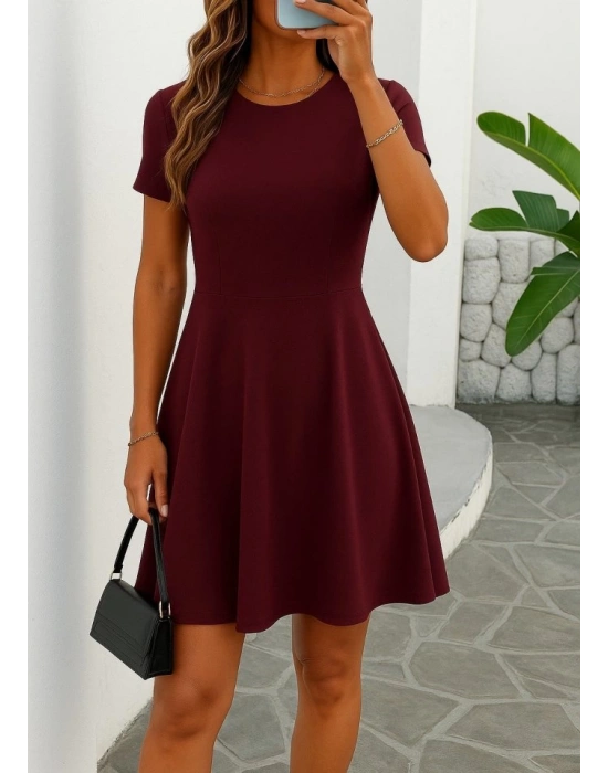 Kadın Kısa Kollu Kiloş Ithal Krep Elbise