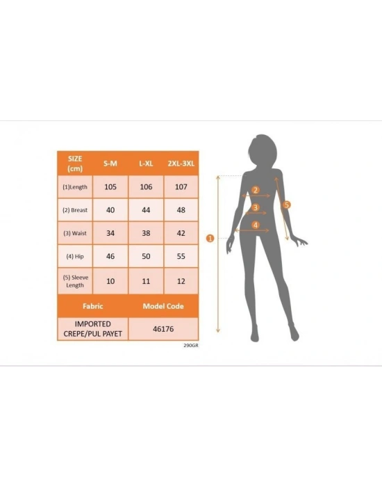 Kadın Kısa Kollu Kruvaze Yakalı ışıltı Detaylı Midi Ithal Krep Elbise