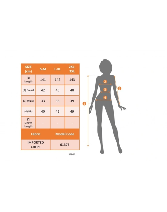 Kadın Kısa Kollu Madonna Yaka Belden Oturtmalı Uzun Ithal Krep Elbise