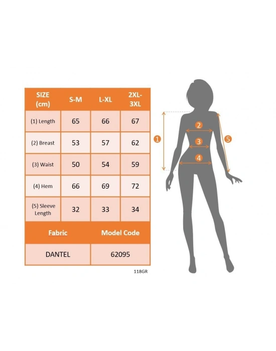 Kadın Kısa Kollu önü Açık Dantelli Ceket