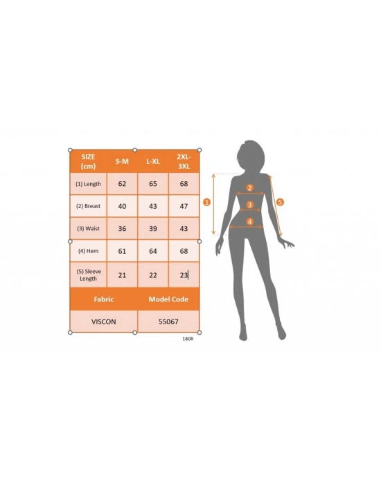 Kadın Kısa Kollu önü Düğüm Detay Viskon Bluz