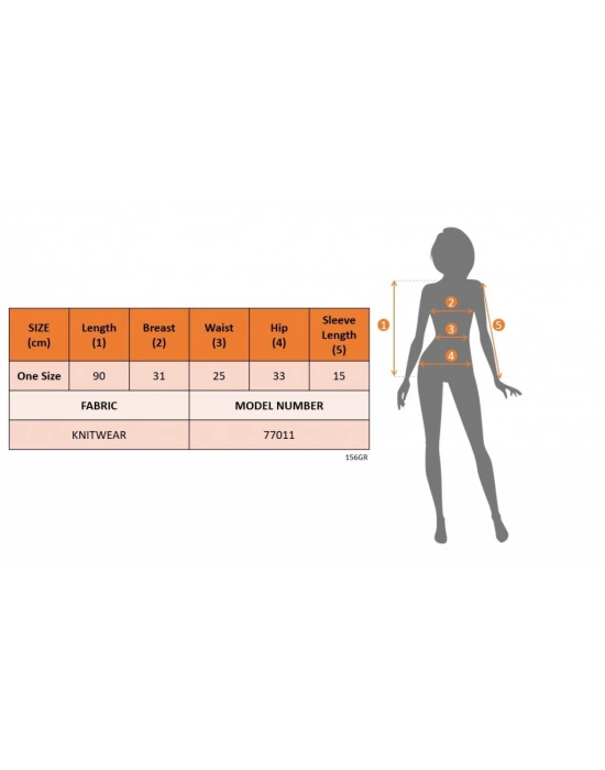 Kadın Kısa Kollu V Yaka Geniş Fitilli Mini Triko Elbise