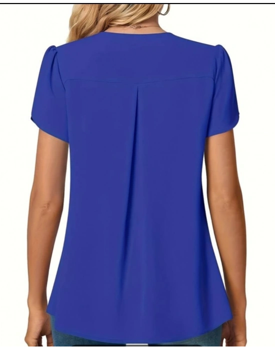 Kadın Kısa Kollu V Yaka Sandy Bluz