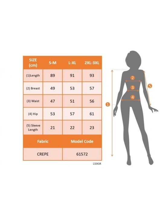 Kadın Kısa Kollu V Yakalı Janjan Krep Elbise