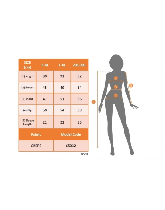 Kadın Kısa Kollu V Yakalı Kısa Janjan Krep Elbise