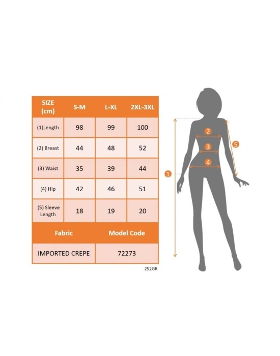 Kadın Kısa Kollu V Yakalı önden Fırfırlı Ithal Krep Elbise