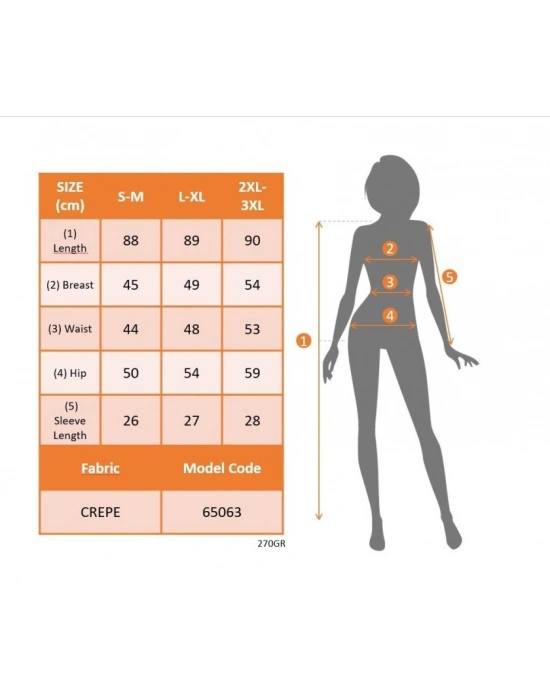 Kadın Kısa Kollu V Yakalı Onden şerit Detaylı Yakalı Kısa Janjan Krep Elbise