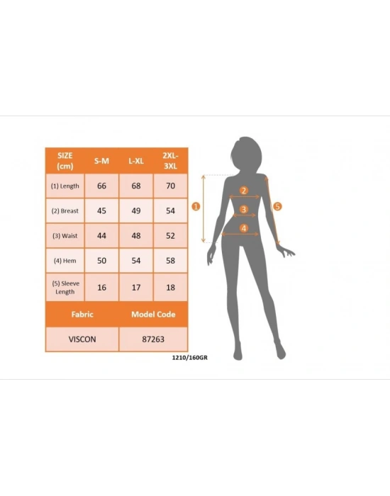 Kadın Kısa Kollu V Yakalı önü Düğmeli Viskon Bluz