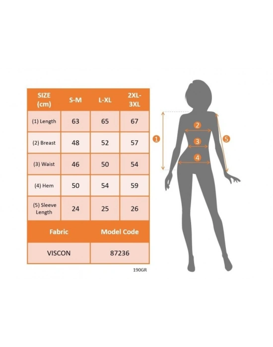 Kadın Kısa Kollu V Yakalı şerit Detaylı Viskon Bluz