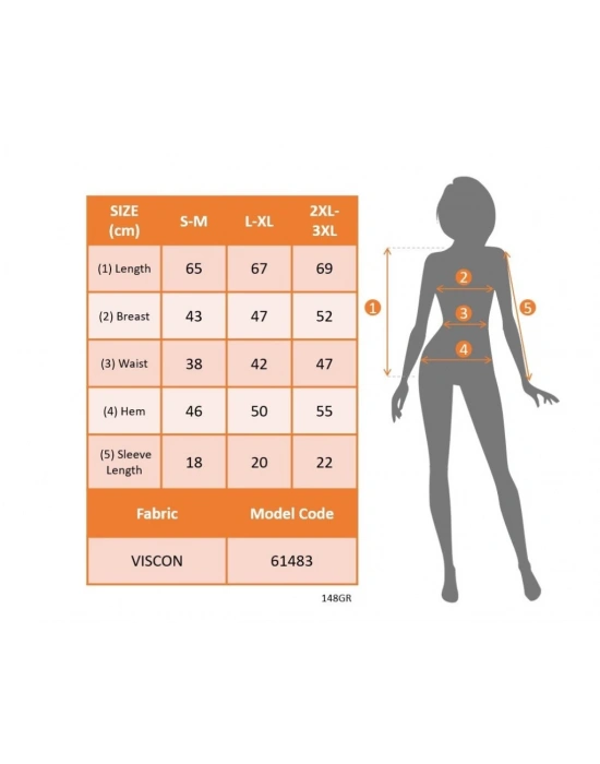 Kadın Kısa Kollu Yakası Açık Lazer Kesik Detaylı Viskon Bluz