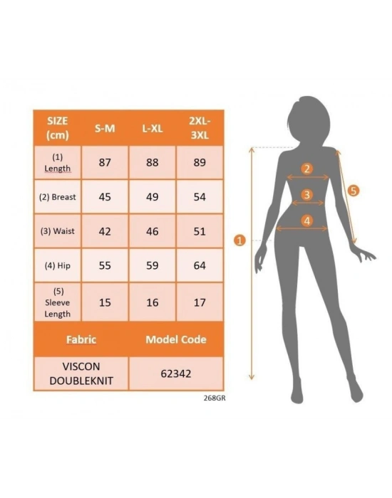 Kadın Kısa Kollu Yakası Fermuarlı Kısa Viskon Iki Iplik Elbise