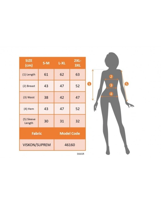 Kadın Kısa Kollu Yuvarlak Yaka Kollarda şerit Detaylı Leoparlı Viskon Bluz