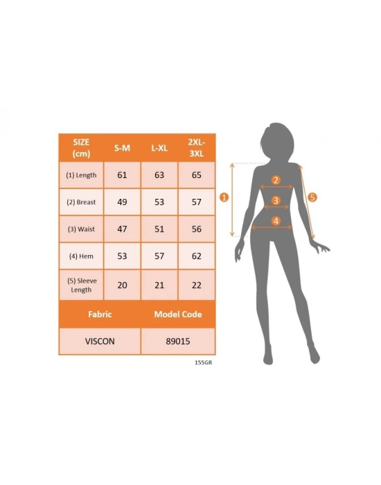 Kadın Kısa Kollu Yuvarlak Yaka ön Dantel Detaylı Viskon Bluz