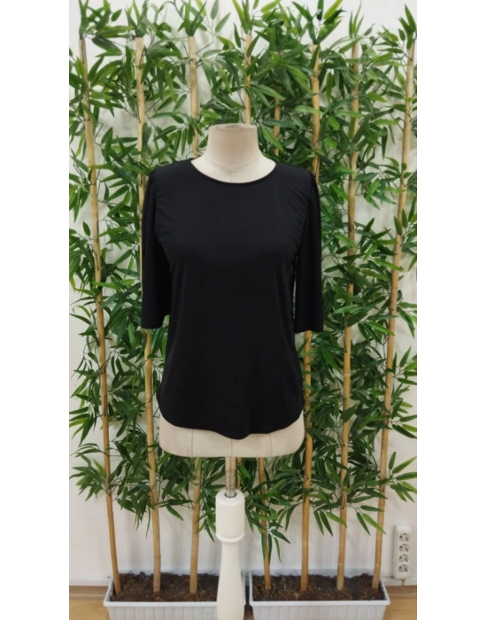 Kadın Kısa Kollu Yuvarlak Yaka Sandy Bluz