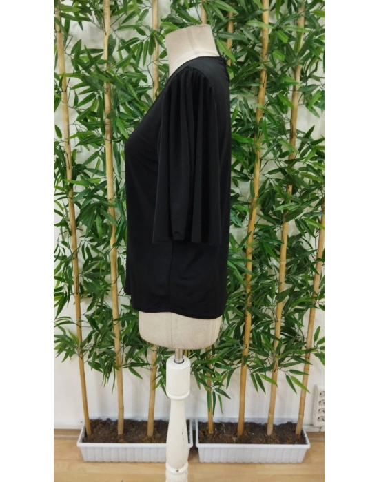 Kadın Kısa Kollu Yuvarlak Yaka Sandy Bluz