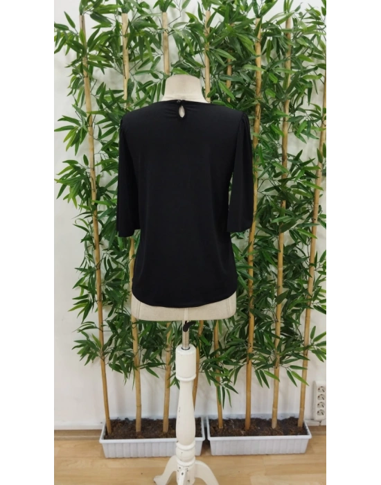 Kadın Kısa Kollu Yuvarlak Yaka Sandy Bluz