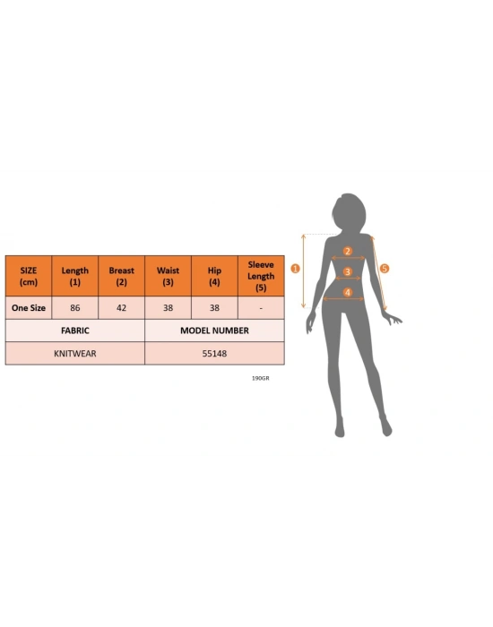 Kadın Kolsuz Derin Oval V Detaylı Iki Yanı Büzgülü Triko Pareo