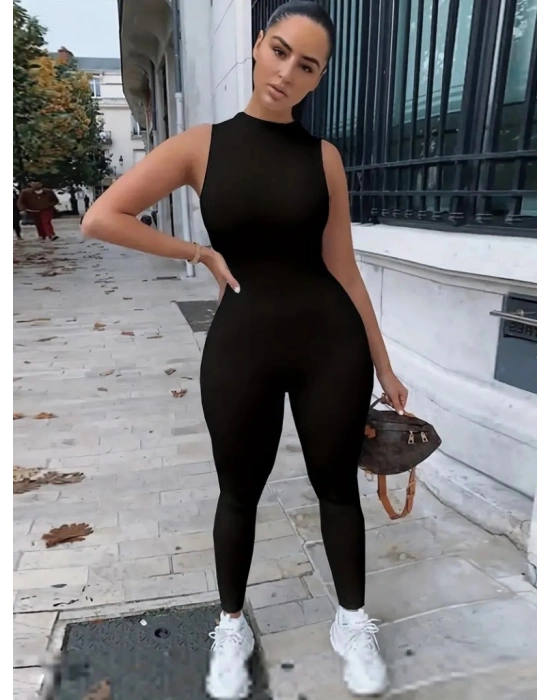 Kadın Kolsuz Yarı Balıkçı Yaka Dalgıç Tulum