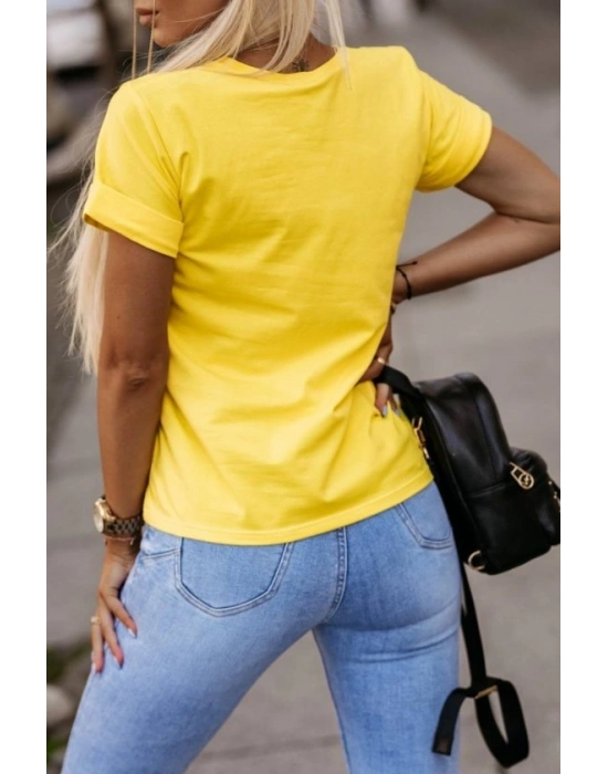 Kadın Kuş Desenli Süprem Tshirt