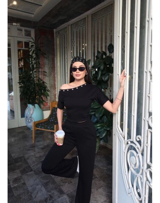 Kadın Kuşgözlü Düşük Omuz Takım