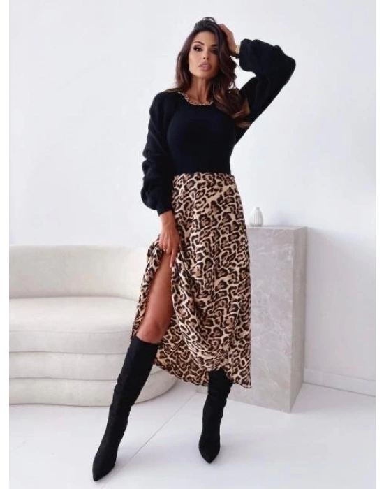 Kadın Mikro Kumaş Dijital Baskılı Midi Boy Etek