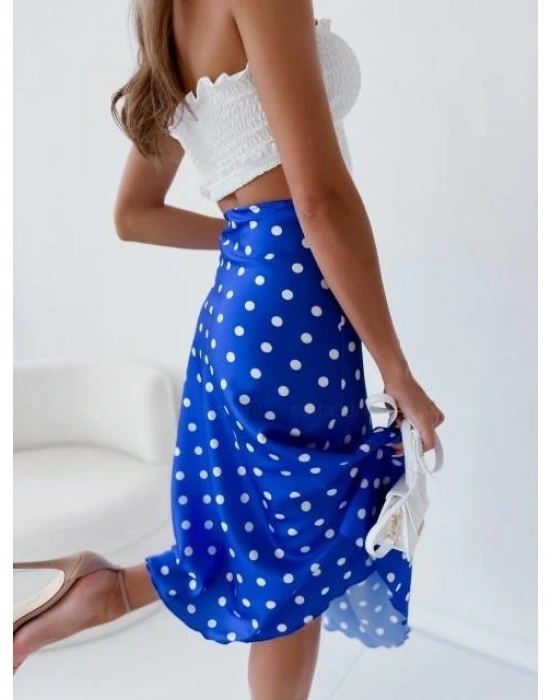 Kadın Mikro Kumaş Dijital Baskılı Midi Boy Etek