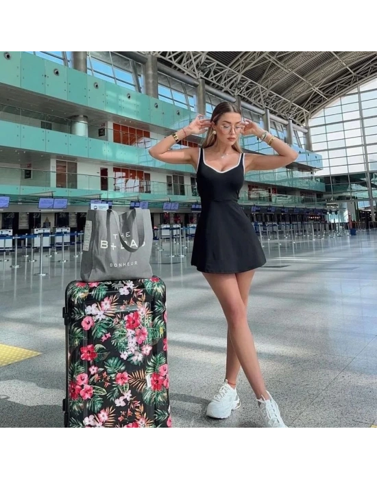 Kadın odal Kumaş Askılı şortlu Elbise