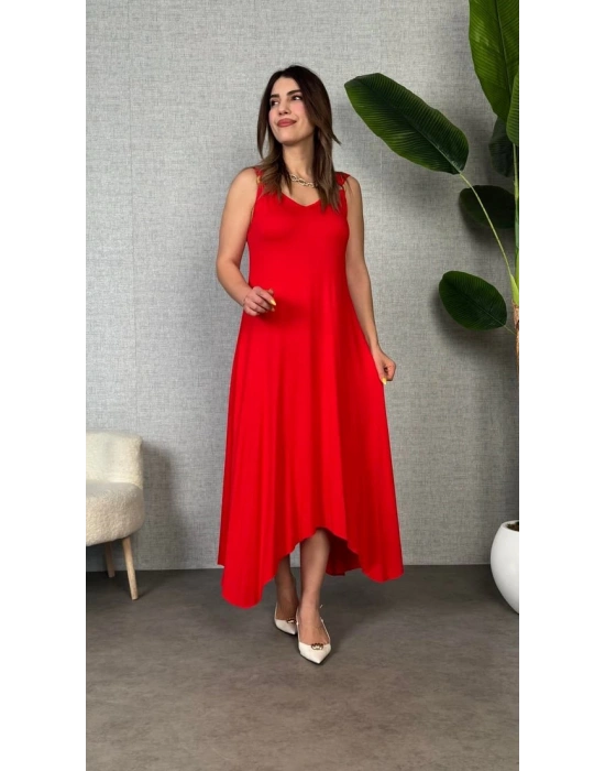 Kadın Omuz Askılı Toka Detay axi Boy Elbise